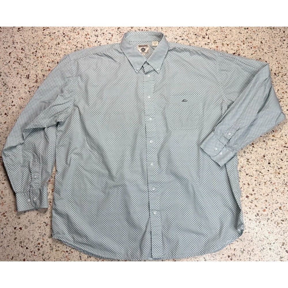 Resistol Men's Button Down Embroidered Long Sleeve Shirt Size XXL